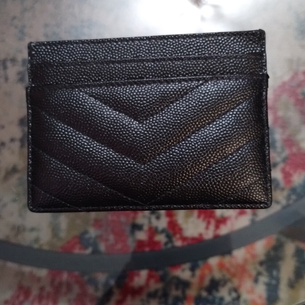Saint Laurent CASSANDRE MATELASSÉ CARD CASE IN GRAIN DE POUDRE EMBOSSED LEATHER - Picture 2 of 8